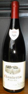 DOMAINE HENRI REBOURSEAU - Chambertin - Grand Cru 2000