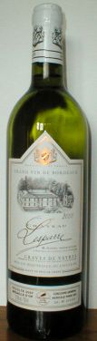CHATEAU LESPARRE - Graves de Vayres Blanc 2005