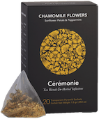 Crmonie Tea, CHAMOMILE FLOWERS, 20 Pyramid Sachets, 50g