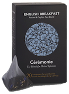 Cérémonie Tea, ENGLISH BREAKFAST, 20 Pyramid Sachets, 50g