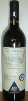 CHATEAU LA TERRASSE de L'ILE VERTE - Red - Bordeaux Supérieur Rouge 2000 